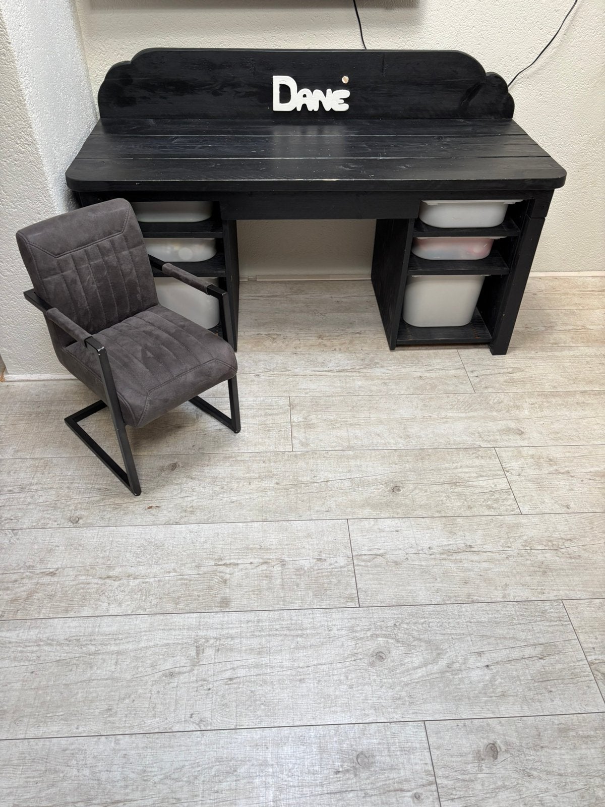 Kinderbureau + stoel, Ophalen, 58 cm, Hout, Kinderbureau