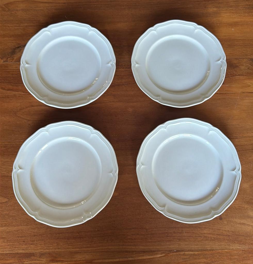 4 Villeroy & Boch Manoir ontbijtborden 21 cm, Huis en Inrichting, Keuken | Servies, Ophalen of Verzenden, Zo goed als nieuw, Bord(en)