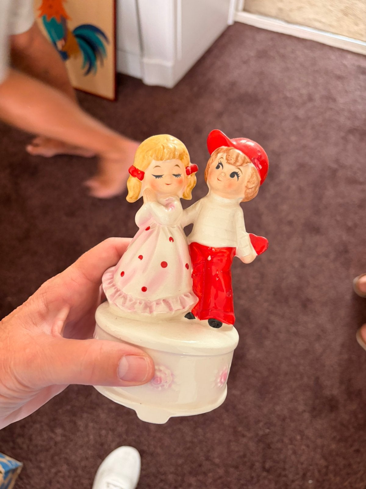 Vintage speeldoosje, Ophalen, Zo goed als nieuw, Poppenhuis