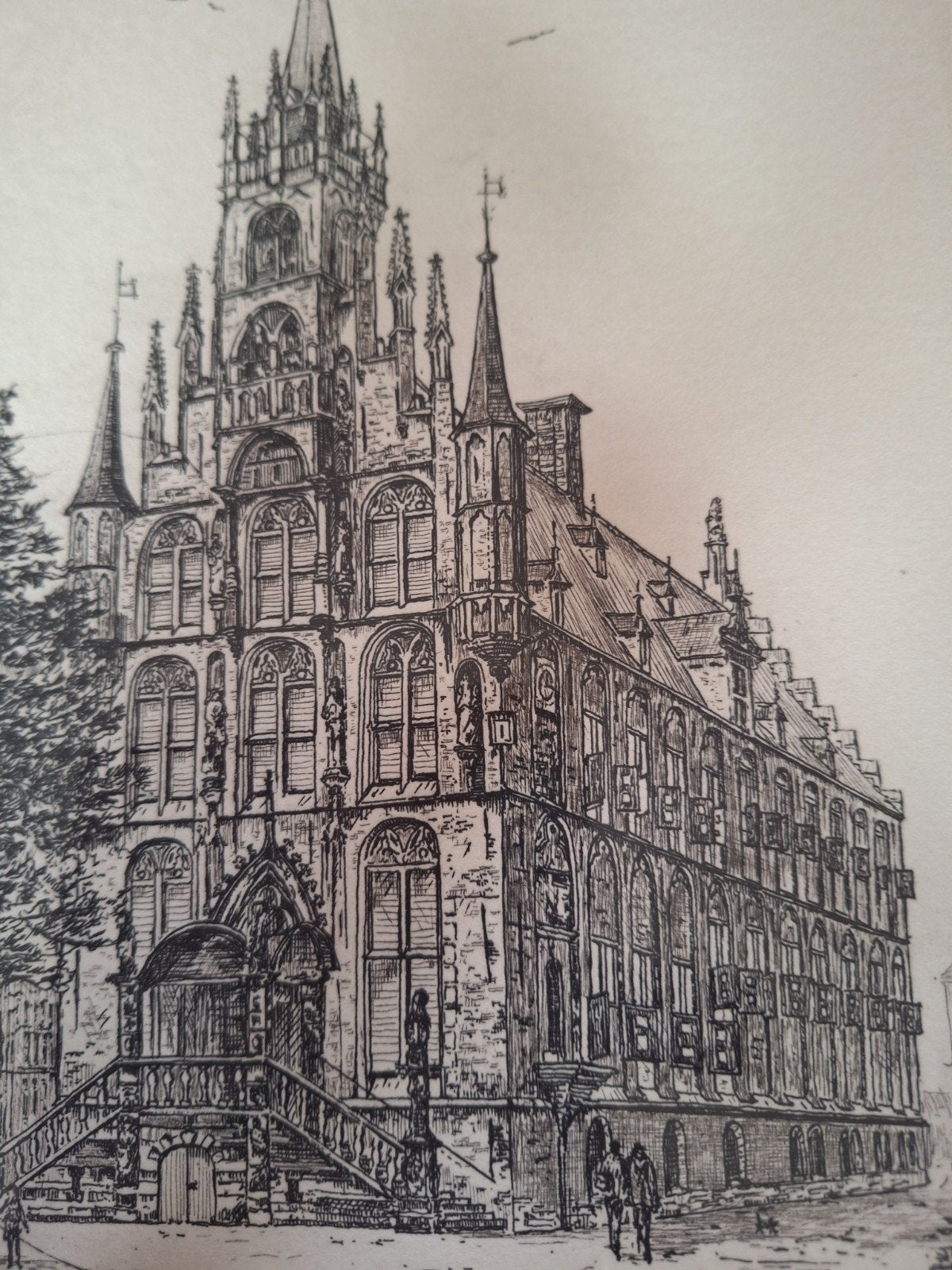 ets van stadhuis Gouda, Antiek en Kunst, Ophalen of Verzenden