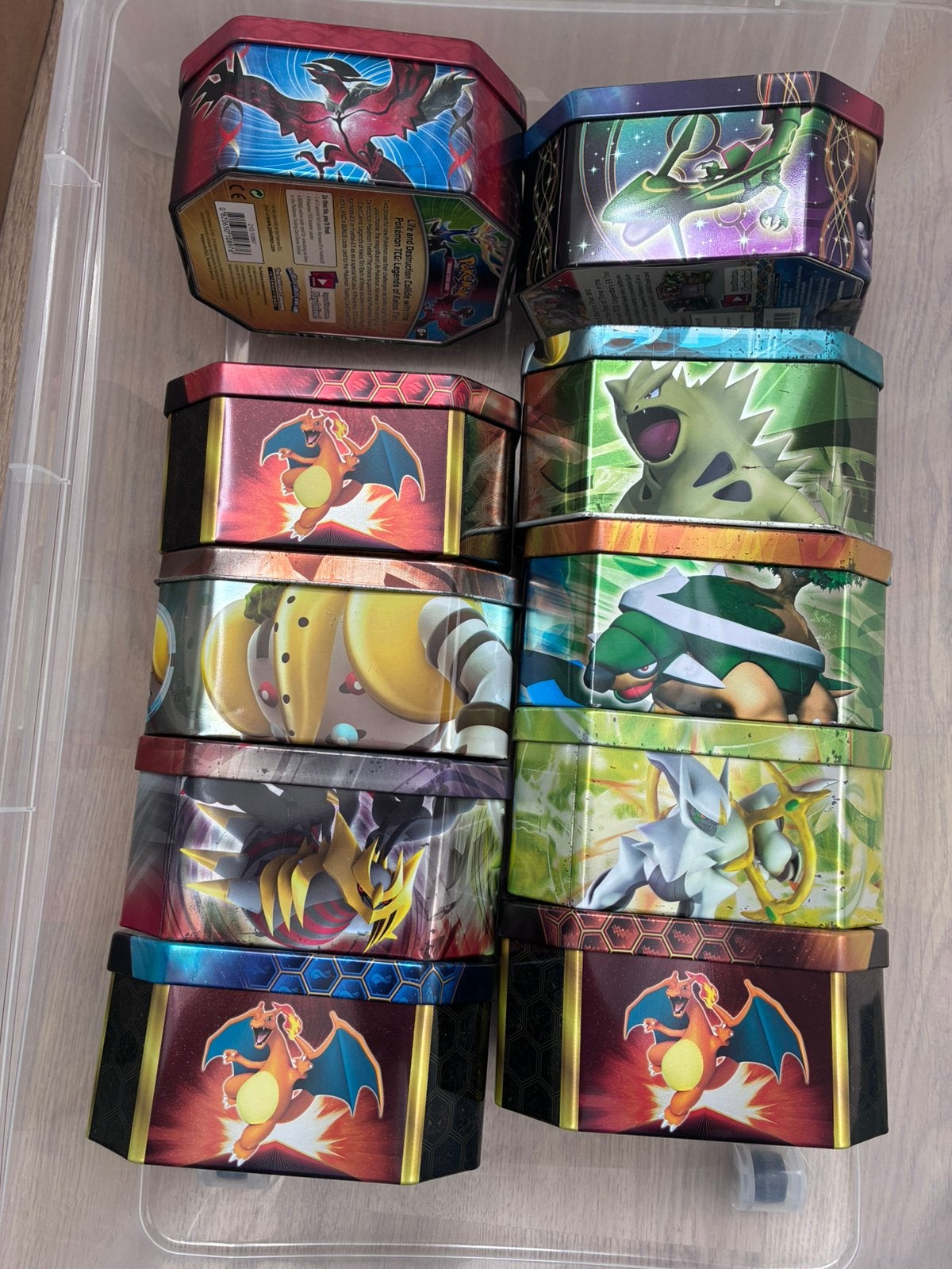 lege pokemon tins, Ophalen of Verzenden, Zo goed als nieuw, Overige typen