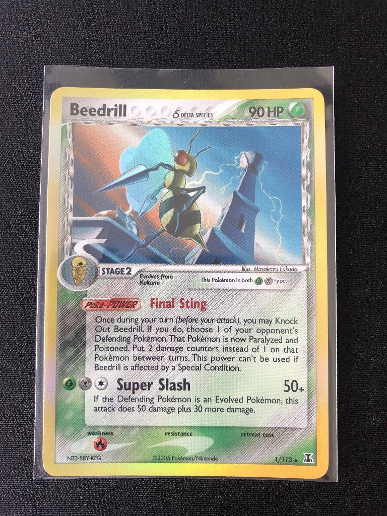 Beedrill holo ex delta species, Ophalen of Verzenden, Zo goed als nieuw, Losse kaart