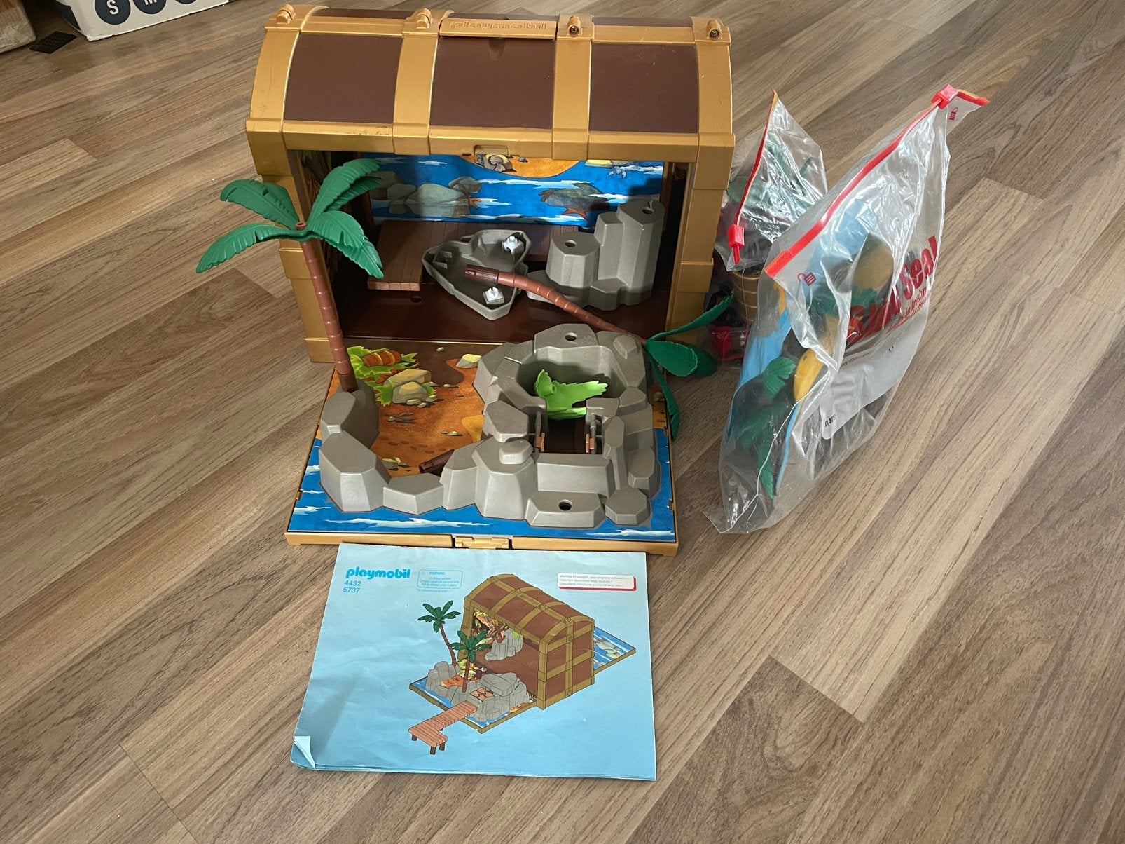 Playmobile schatkist set compleet., Ophalen, Zo goed als nieuw, Toebehoren