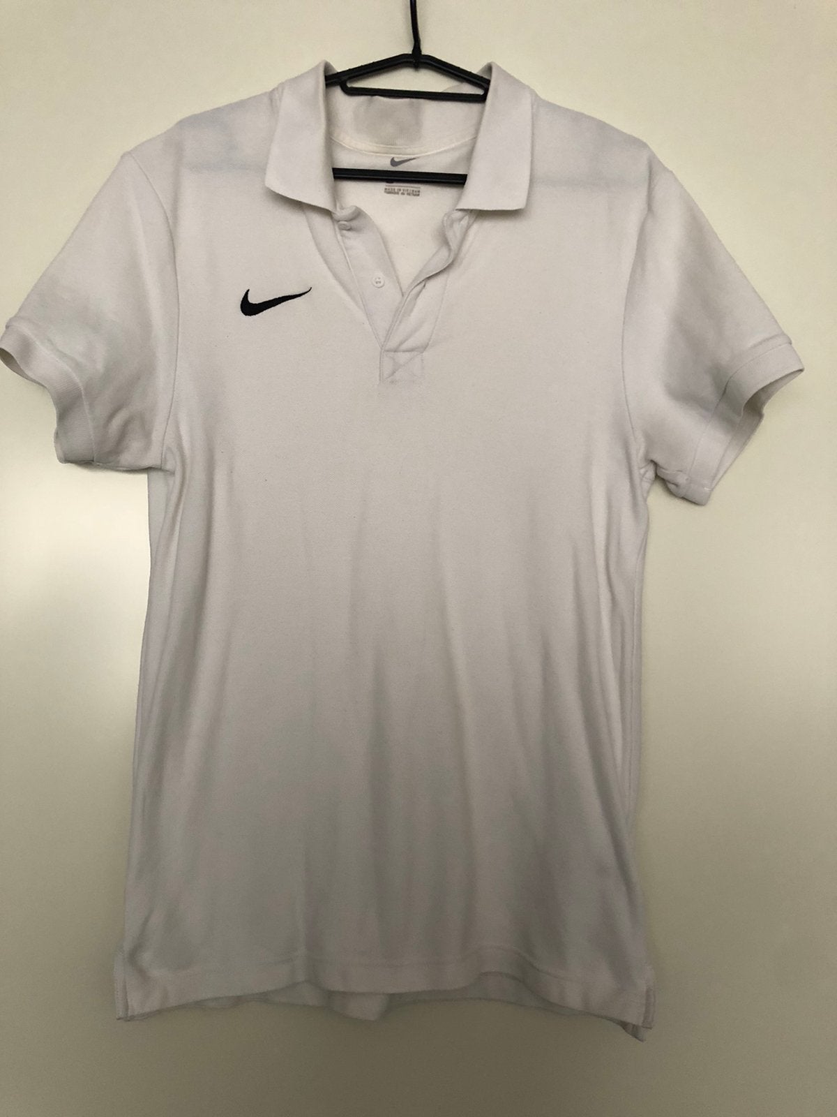 Nike Polo Shirt Wit - Maat M, Ophalen of Verzenden, Gedragen, Maat 48/50 (M), Wit