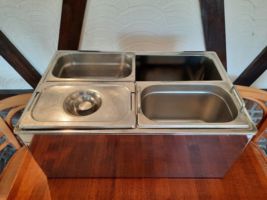 Bain marie Hendi GN 1/1 150 mm incl. 3 bakken, Overige typen, Hendi, Zilver, Ophalen of Verzenden