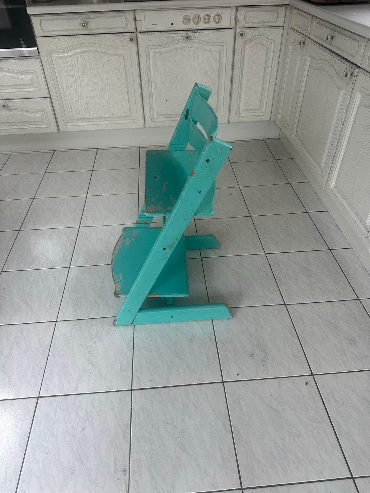Stokke Tripp Trap meegroei stoel, Ophalen, Gebruikt, Meegroeistoel