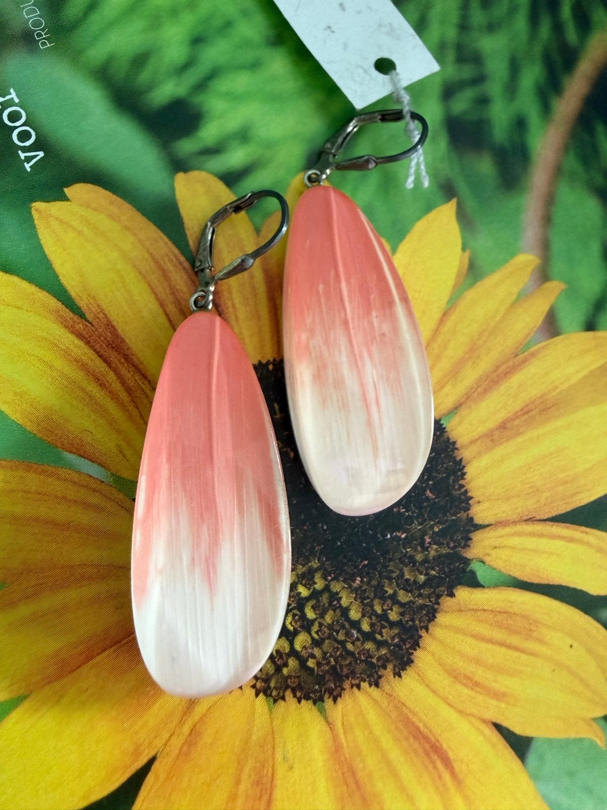Zsiska oorbellen - Elegante hangers in roze en wit, Sieraden, Tassen en Uiterlijk, Overige materialen, Hangers, Nieuw, Ophalen of Verzenden