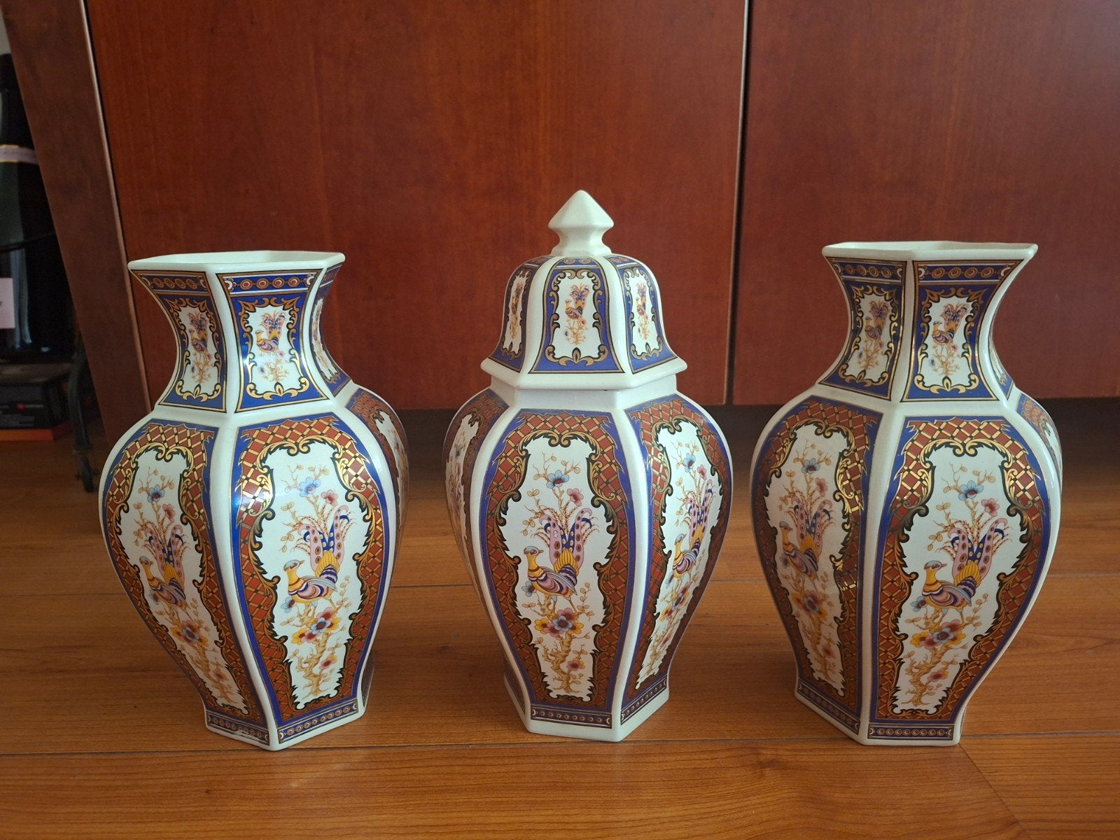Vintage 3-delige kaststel vazen, Ophalen