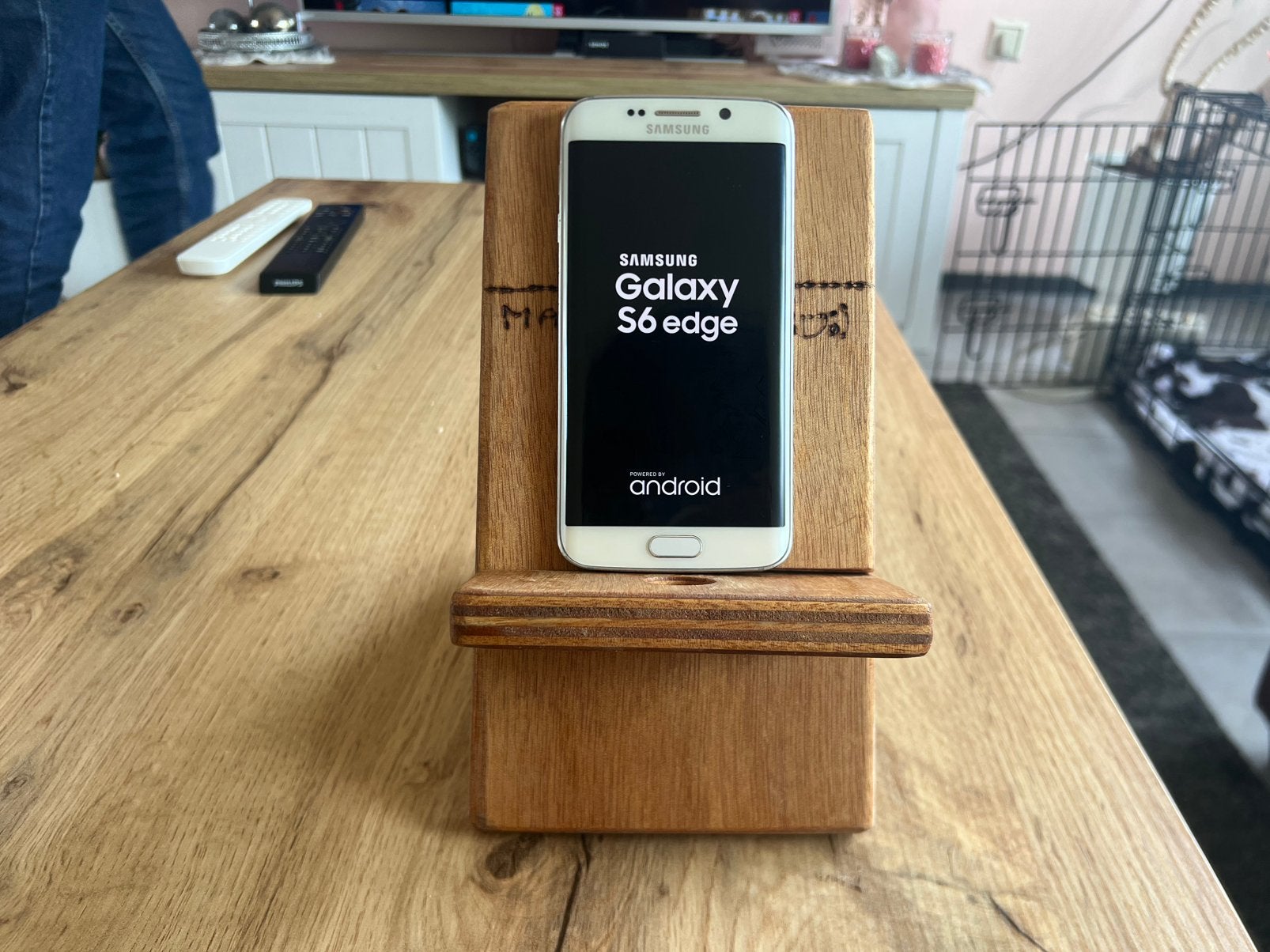 Samsung Galaxy S6 Edge 100% Werkend, Telecommunicatie, Mobiele telefoons | Samsung, Ophalen, Wit, Zo goed als nieuw, Zonder simlock