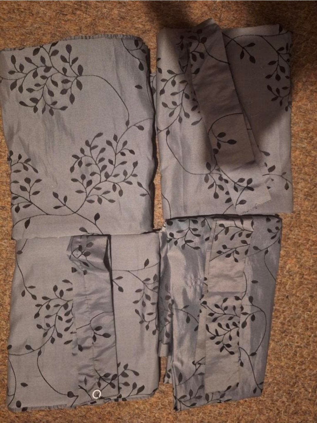 Gordijnen 145x240 cm met haakjes en lussen, Met haken, Verzenden, 220 cm, Zo goed als nieuw