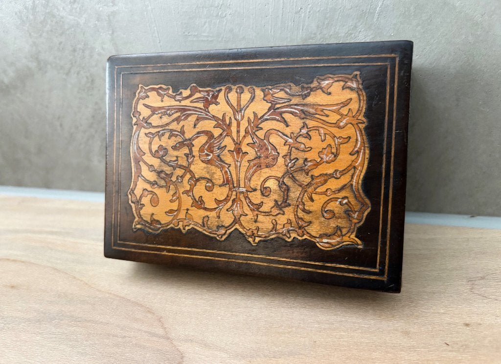 Oud KLEIN Doosje Hout Kistje 13 cm, Ophalen of Verzenden
