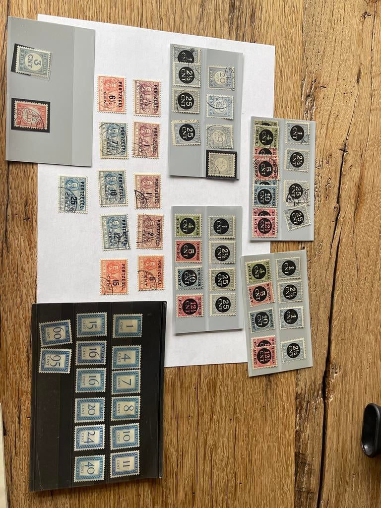 Kavel 1907 Nederlandse Postzegels en Portzegels, Ophalen of Verzenden, T/m 1940, Gestempeld