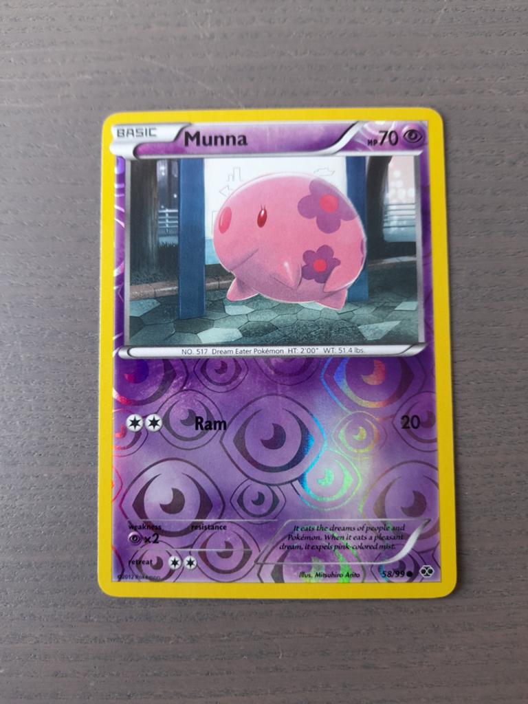 Next destinies 58/99 munna reverse, Ophalen of Verzenden, Gebruikt, Losse kaart, Foil