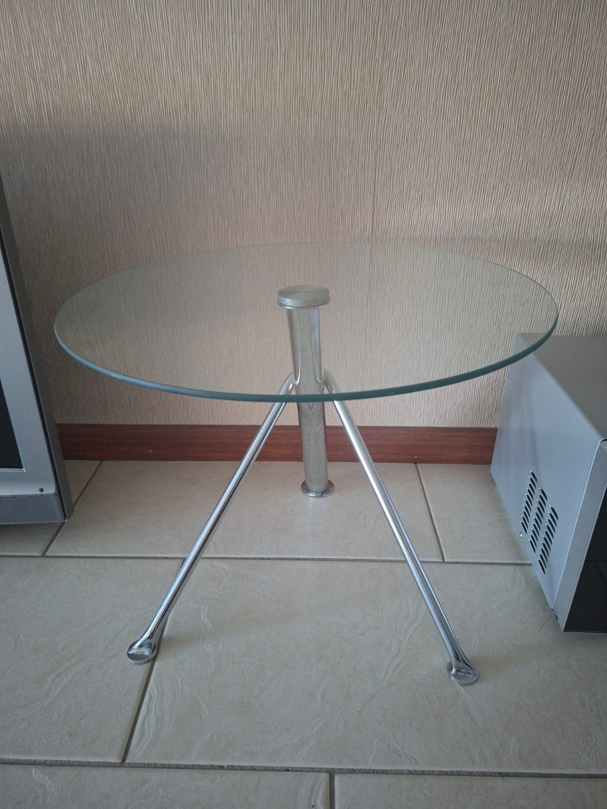 leuk rond tafeltje van glas, Minder dan 55 cm, Rond, Ophalen, 45 tot 60 cm