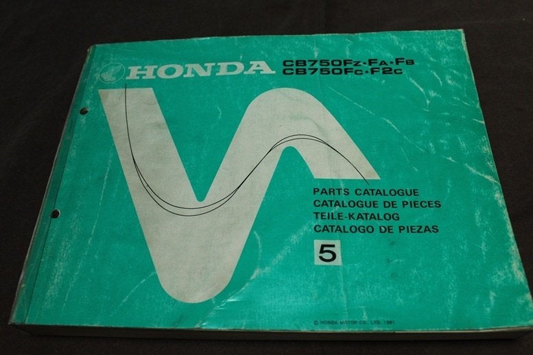 Honda CB750 F 1981 DOHC motorcycle parts catalogue CB 750F2c, Ophalen of Verzenden, Honda