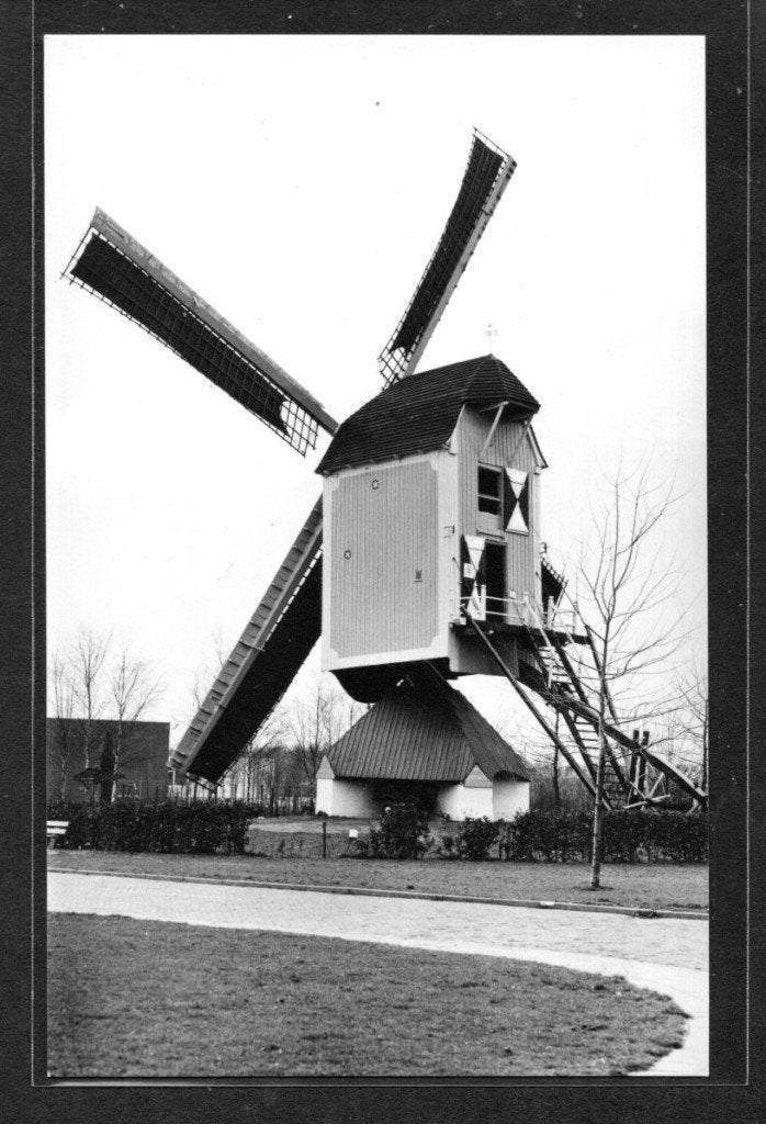 molen; Korenmolen Standerdmolen te Bergeijk.      Leo-16/10., Ophalen of Verzenden, 1960 tot 1980, Ongelopen, Noord-Brabant