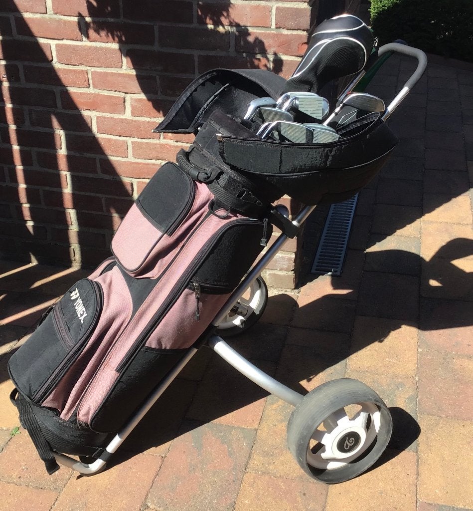 Te koop dames golfset voor beginners (rechtshandig), Ophalen, Gebruikt, Set