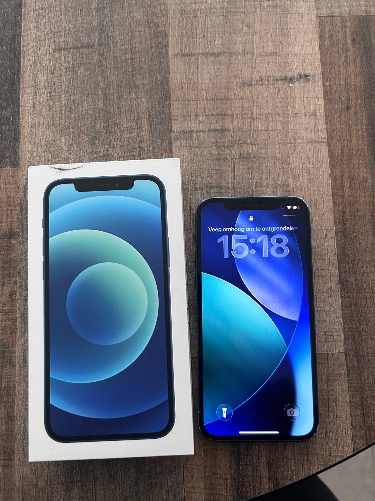 iPhone 12 - Goede staat, 78% batterijconditie, Ophalen of Verzenden, Gebruikt, Blauw, IPhone 12
