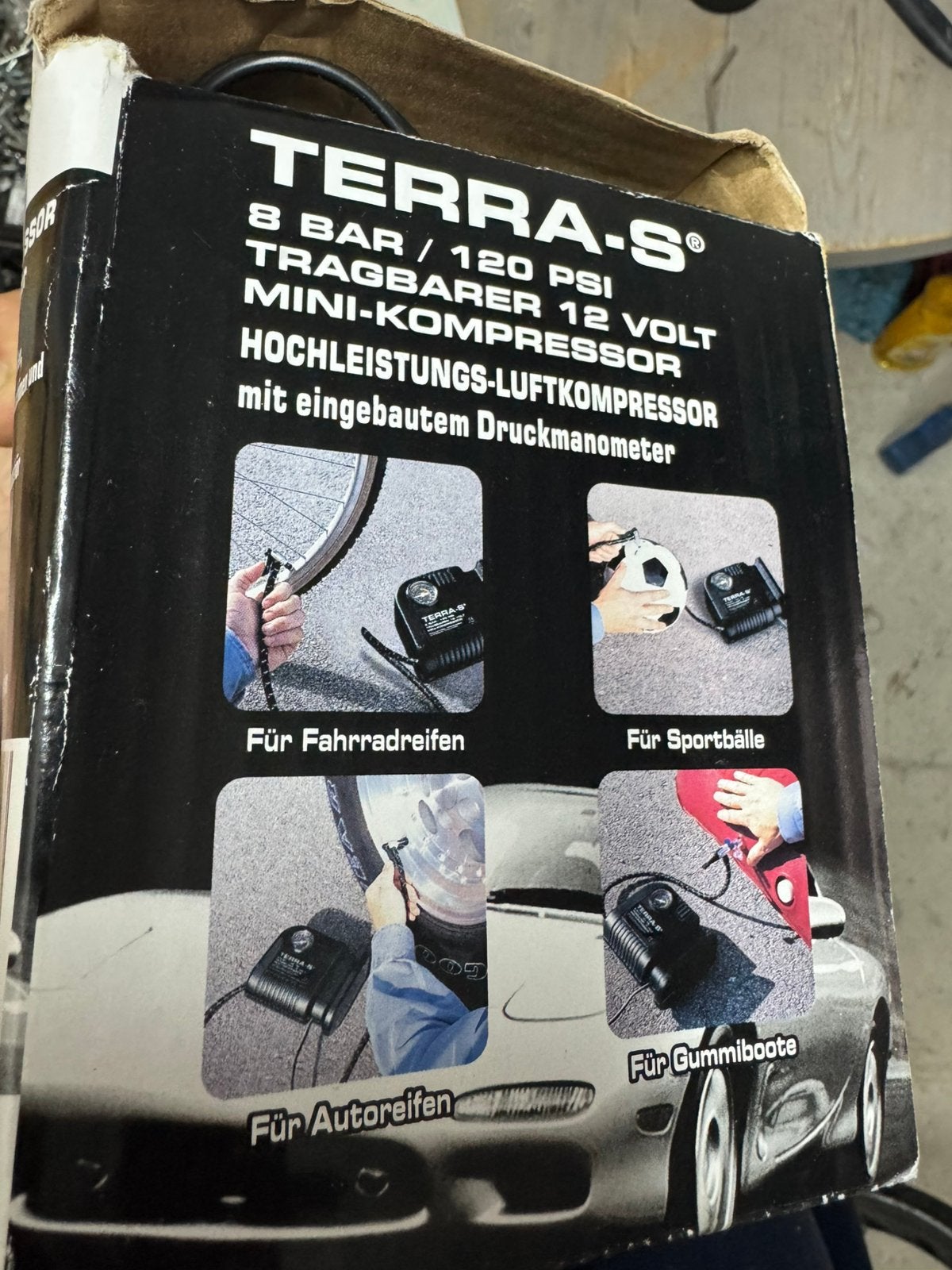 TERRA-S Mini-Compressor (12 Volt / 8 Bar) – Zgan!, Ophalen of Verzenden