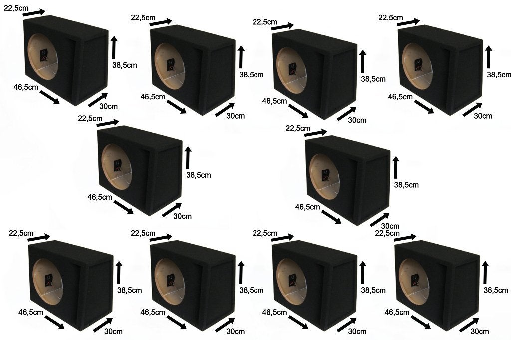 UITVERKOOP 10x lege subwoofer kisten 12'' inch - 30 LITER, ., Nieuw, Ophalen of Verzenden, .