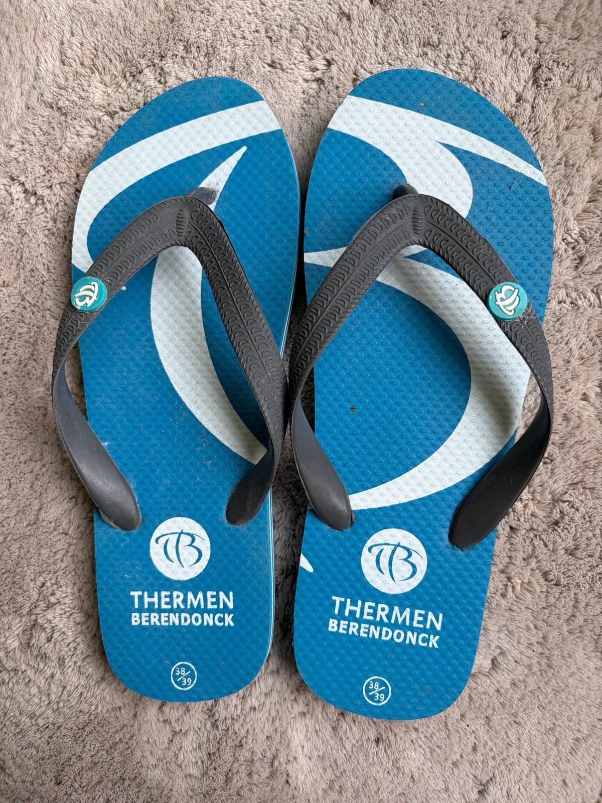 Thermen Berendonck slippers - Maat 38/39, Slippers, Blauw, Nieuw, Ophalen of Verzenden