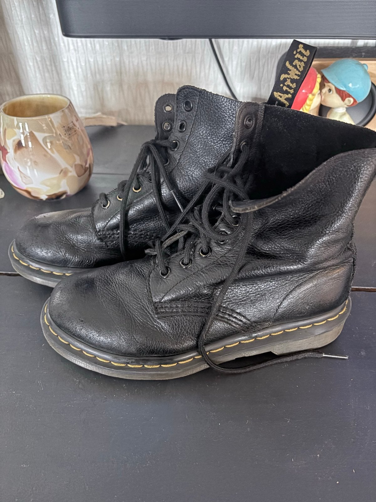 Dr. Martens Pascal laarzen maat 37, Ophalen of Verzenden, Gedragen, Zwart, Lage of Enkellaarzen