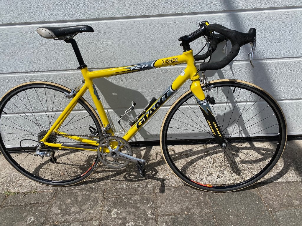 Giant TCR Once racefiets in goede staat mt 50 1,50- 1.65mtr, Fietsen en Brommers, Ophalen, 28 inch, Gebruikt, Velgrem