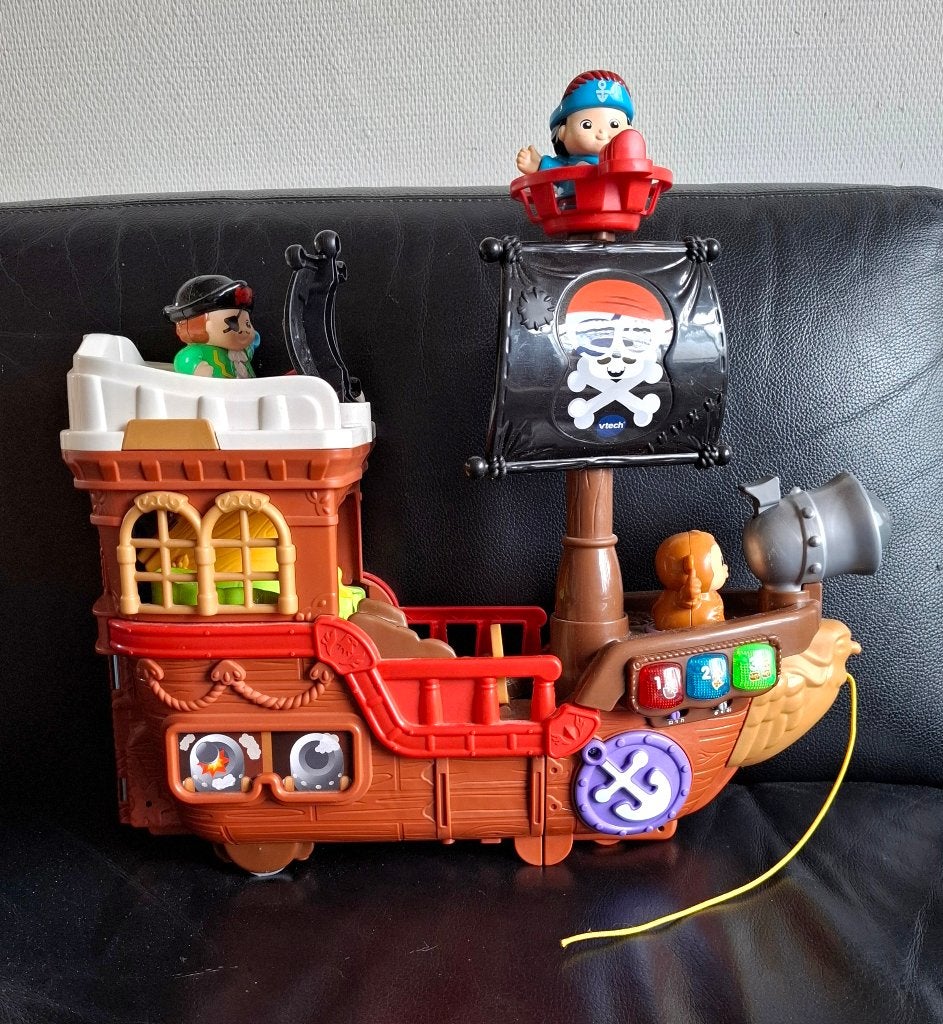 Leuk VTech Toet Toet piratenschip, Ophalen, Zo goed als nieuw, 2 tot 4 jaar
