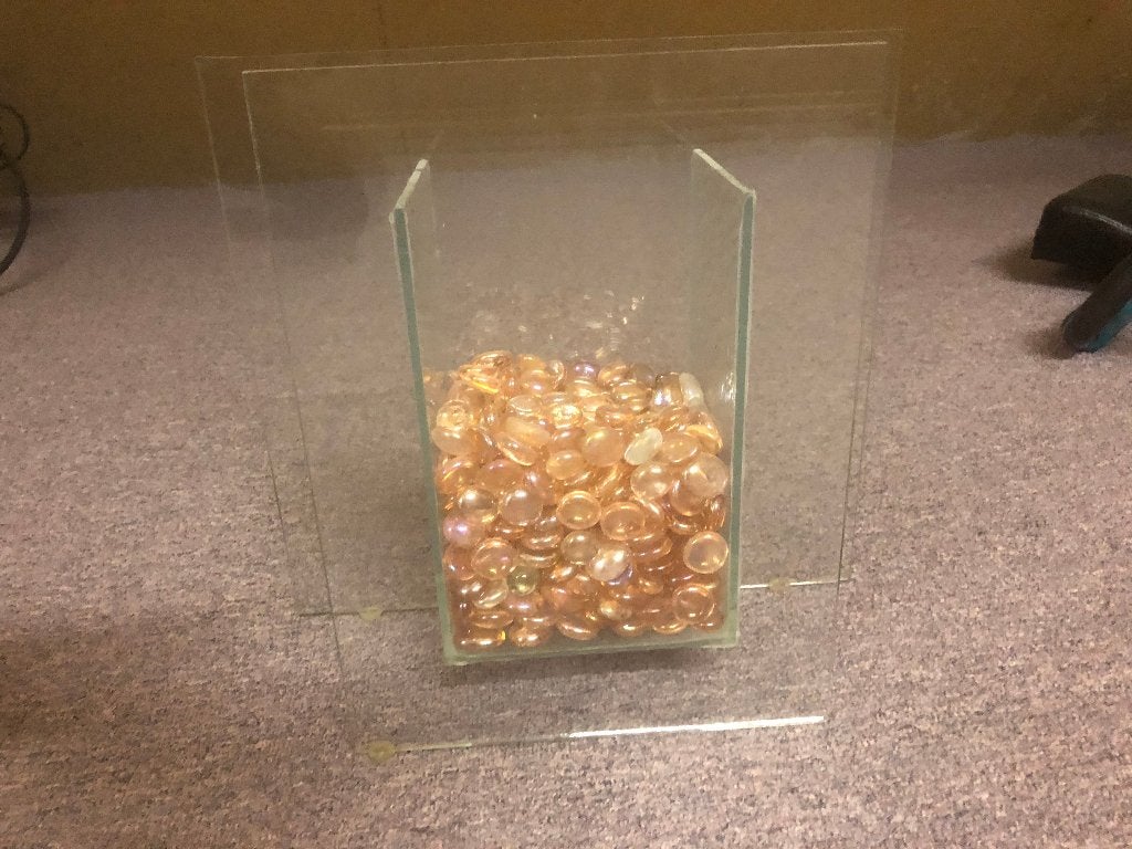 Glazen vazen / fruitschaal, Ophalen, Overige kleuren, Minder dan 50 cm, Glas