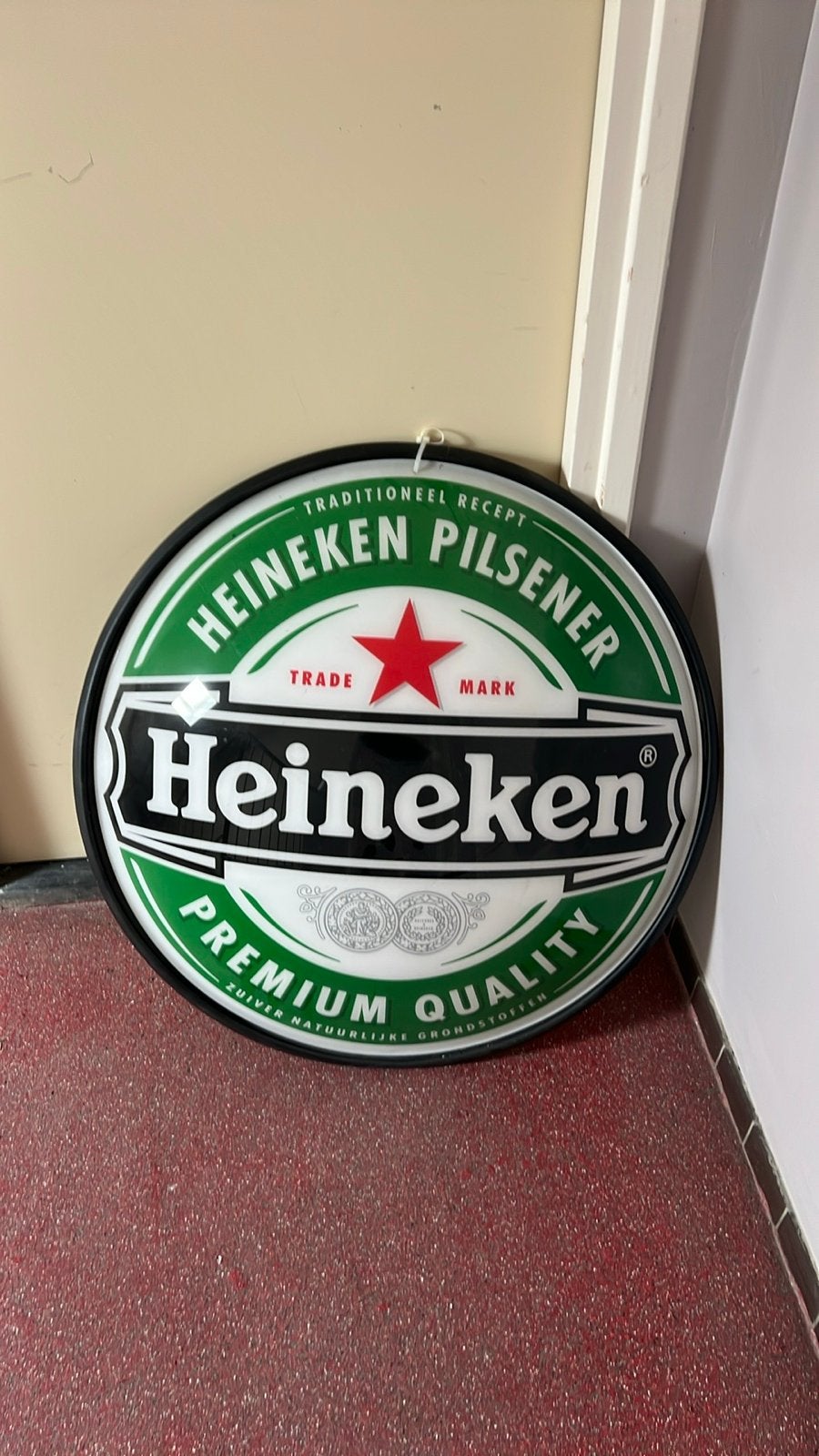 Heineken Lichtbak - Traditioneel Recept, Verzamelen, Merken en Reclamevoorwerpen, Ophalen of Verzenden, Gebruikt, Lichtbak of (neon) lamp