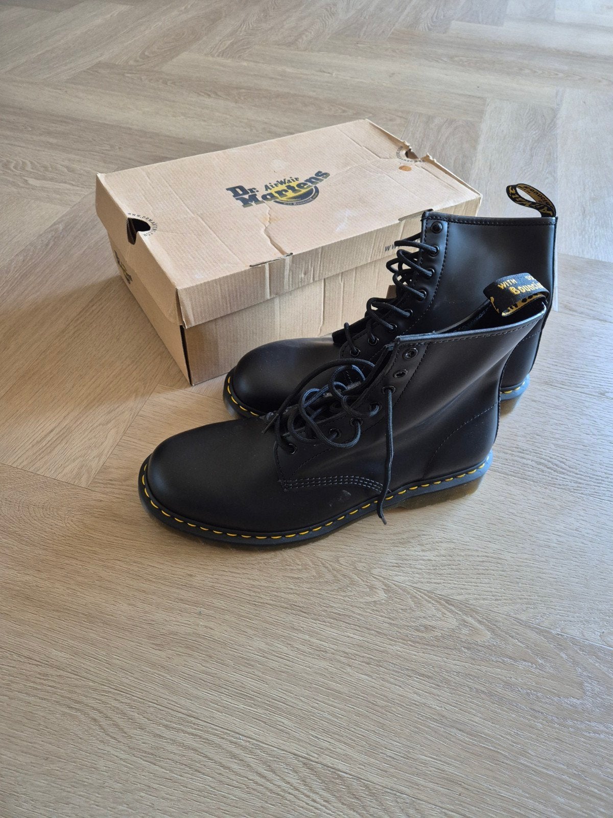 Nieuwe Dr. Martens 1460 Smooth Zwart Maat 47, Kleding | Heren, Schoenen, Ophalen of Verzenden