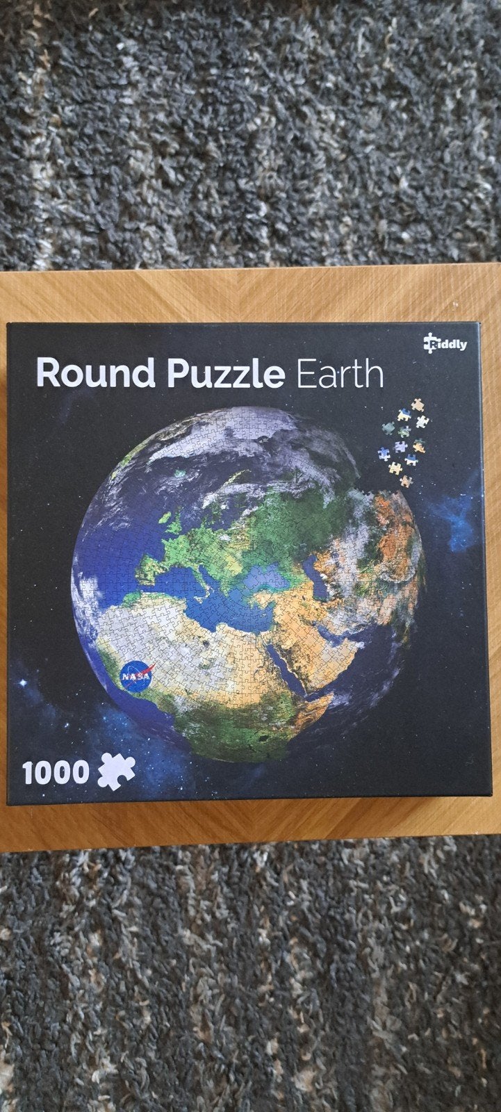 Fiddly Round Puzzle Earth 1000 stukjes NASA, Ophalen of Verzenden, 500 t/m 1500 stukjes, Zo goed als nieuw, Legpuzzel