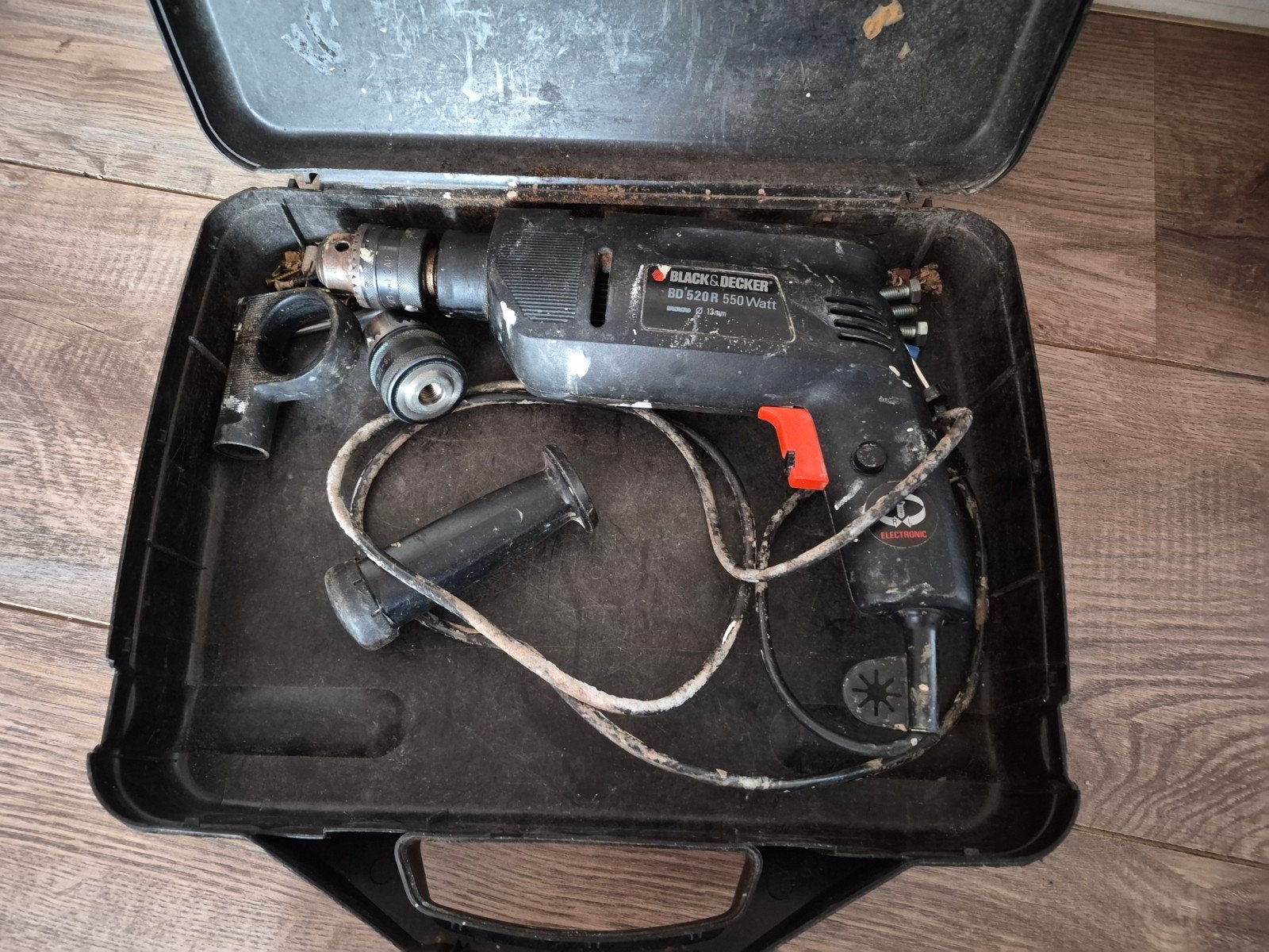Black & Decker BD520R Klopboormachine 550W, Gebruikt, Klopboormechanisme, 400 tot 600 watt, Ophalen
