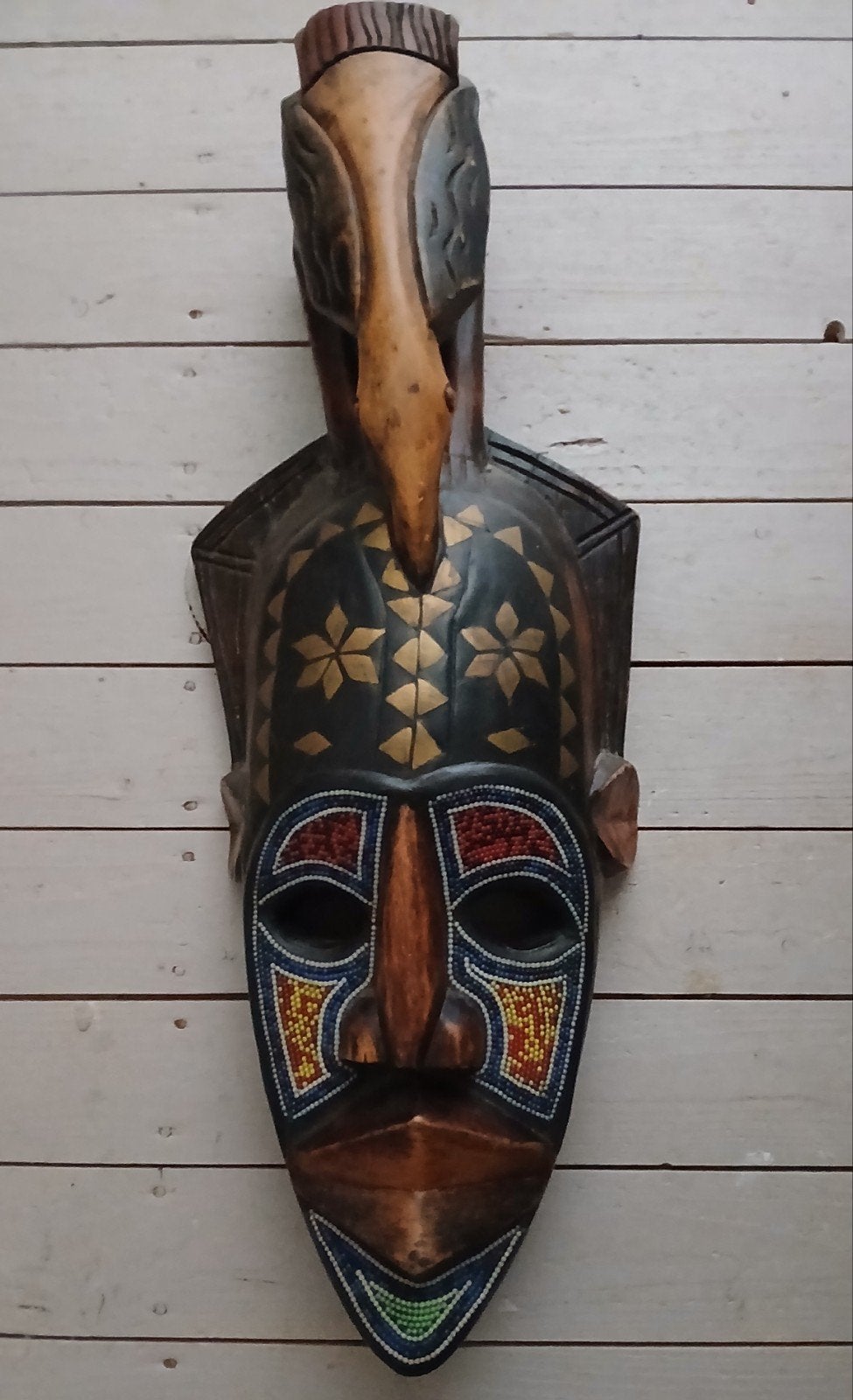 Houten masker Afrika, Antiek en Kunst, Ophalen, Afrika, Hout, Masker