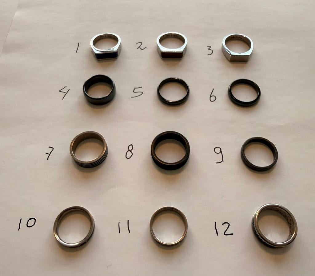 Diverse ringen, Pig&Hen, goud, keramiek, titanium en zirkoni, Sieraden, Tassen en Uiterlijk, Ringen, Nieuw, Dame of Heer, 19 tot 20