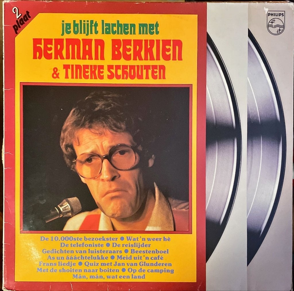 Je blijft lachen met Herman Berkien & Tineke Schouten, Cd's en Dvd's, Gebruikt, 1980 - 1989, Ophalen of Verzenden, Levenslied of Smartlap