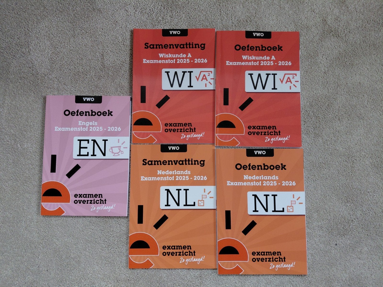 VWO Examenbundels 2025-2026: Engels, Wiskunde A, Nederlands, Boeken, Schoolboeken, Ophalen of Verzenden, Zo goed als nieuw, VWO