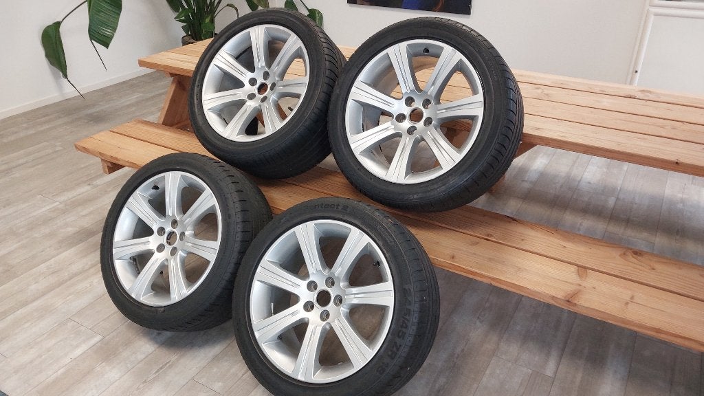 Jaguar XK 18 inch steek 5 x 108 velgen + zomerbanden, Auto-onderdelen, Ophalen, 18 inch, Banden en Velgen, Personenwagen