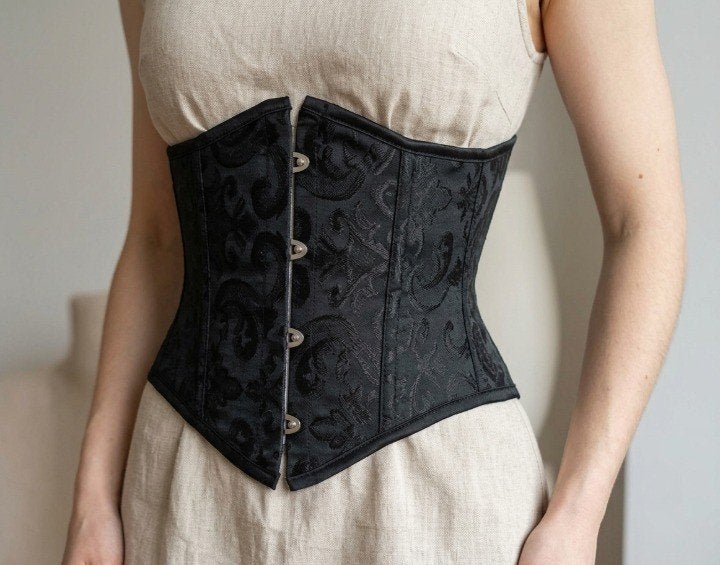 Zwart Korset - Victoriaanse stijl - Maat: Small (NIEUW), Ophalen of Verzenden, Nieuw, Bovenkleding