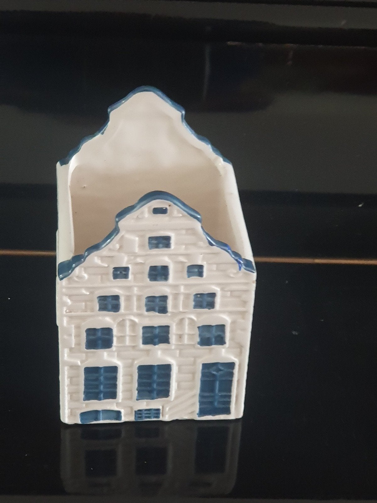 Delfts Blauw Grachtenhuisje / Bloempotje geen KLM, Ophalen