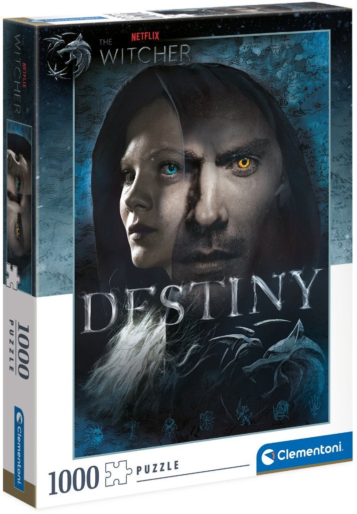 Clementoni: The Witcher Destiny 1000 stukjes, Ophalen of Verzenden, 500 t/m 1500 stukjes, Nieuw, Legpuzzel