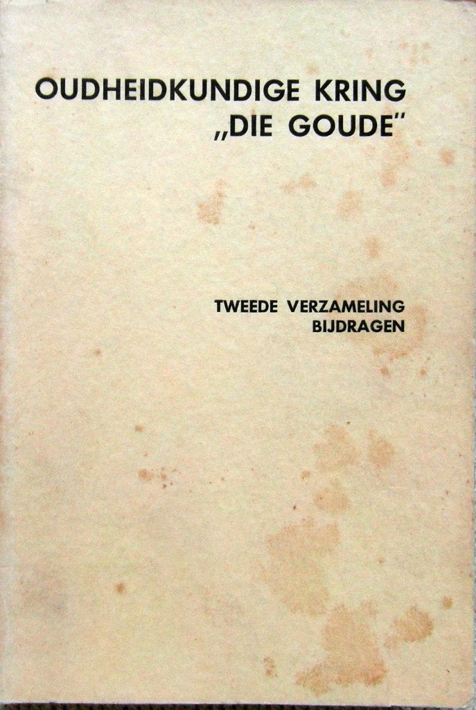 GOUDA-Oudheidkundige kring ‘Die Goude” bijdragen - DIVERSE, Ophalen of Verzenden, Zo goed als nieuw