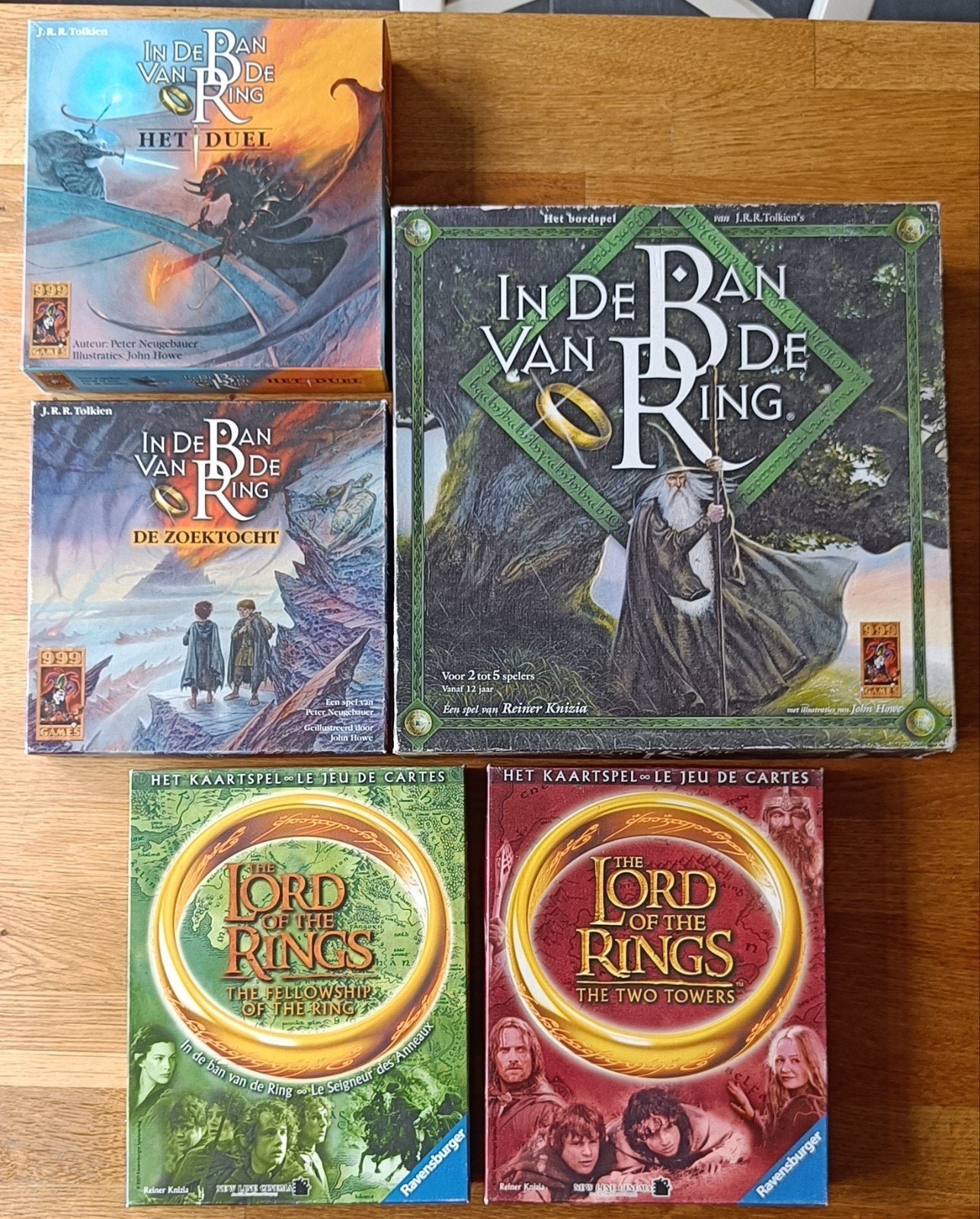 In de Ban van de Ring Bord- en Kaartspellen Collectie, Een of twee spelers, Ophalen of Verzenden, Gebruikt, 999 Games / Ravensburger