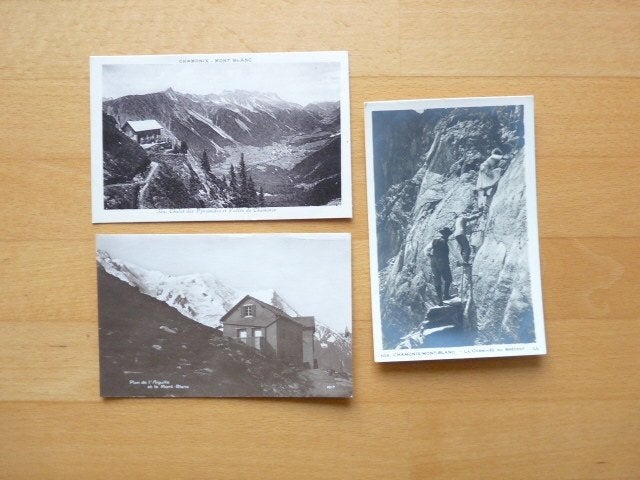3 Ansichten Chamonix, Mont Blanc, Frankrijk, 1926, Ophalen of Verzenden, 1920 tot 1940, Frankrijk