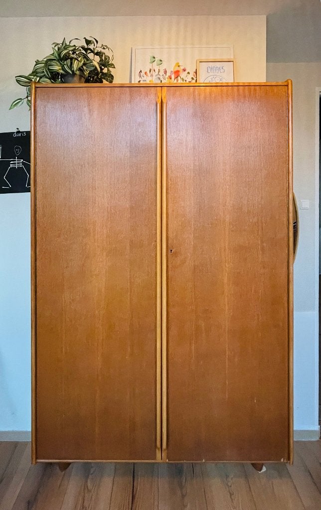 Cees Braakman Pastoe KE03 kast jaren 50, Huis en Inrichting, Kasten | Kledingkasten, Ophalen, Met plank(en), 100 tot 150 cm, Eikenhout