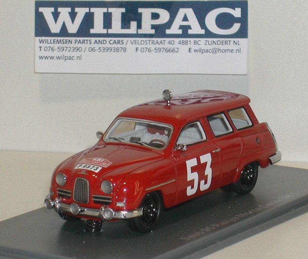 Neo . Saab 95. Monte . Carlo. Rally 1961 /. Carlsson nieuw., Ophalen of Verzenden, Nieuw, Auto, Overige merken