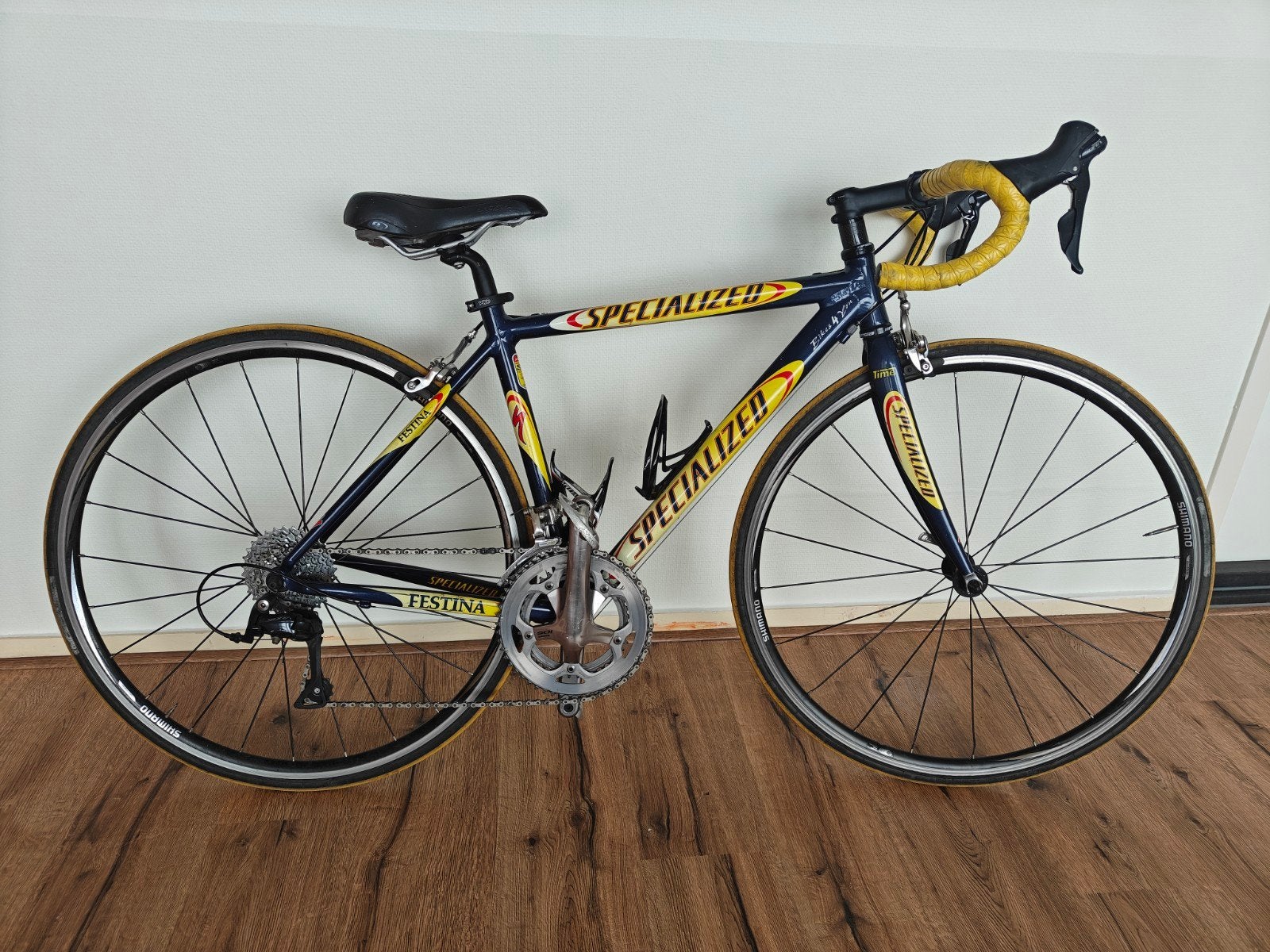 Festina Specialized racefiets met nieuw geel stuurlint, Fietsen en Brommers, Overige merken, Gebruikt, Aluminium, Ophalen of Verzenden