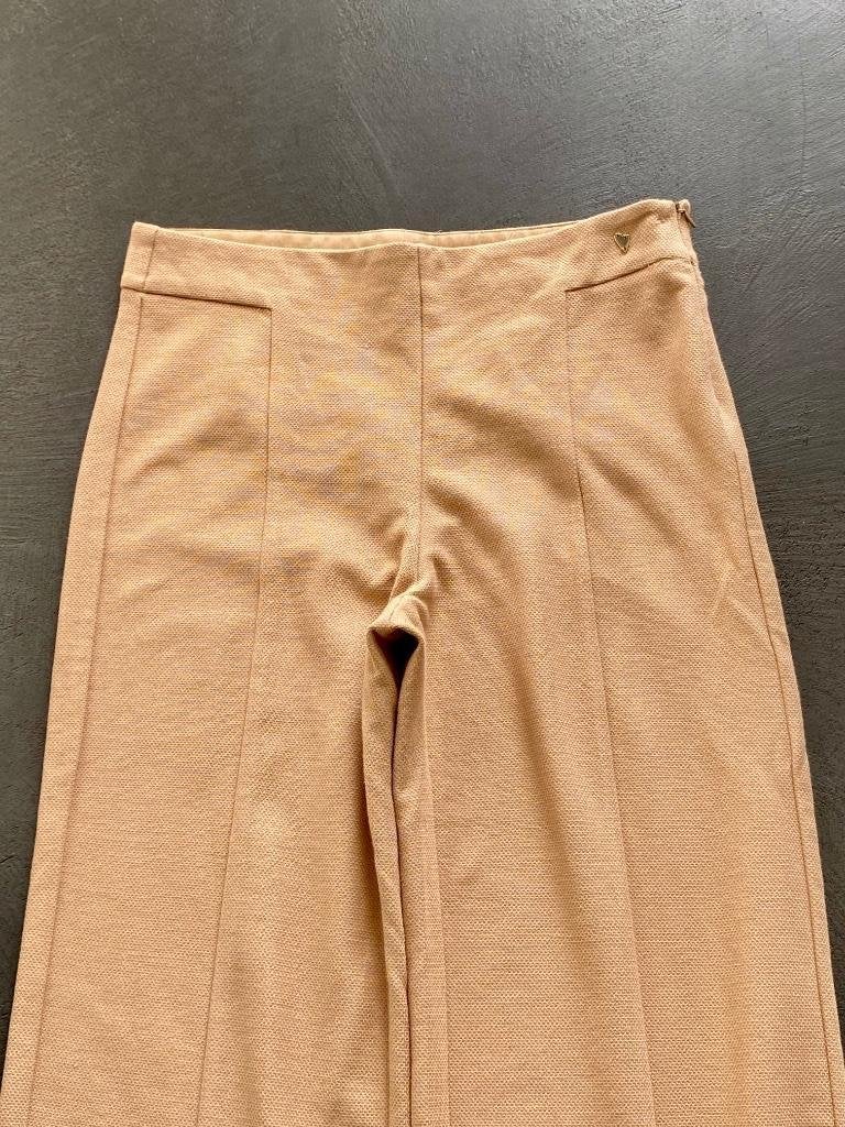 i307 Nieuw: Mos Mosh maat 42=L katoenen wijde broek beige, MOS MOSH, Beige, Maat 42/44 (L), Nieuw