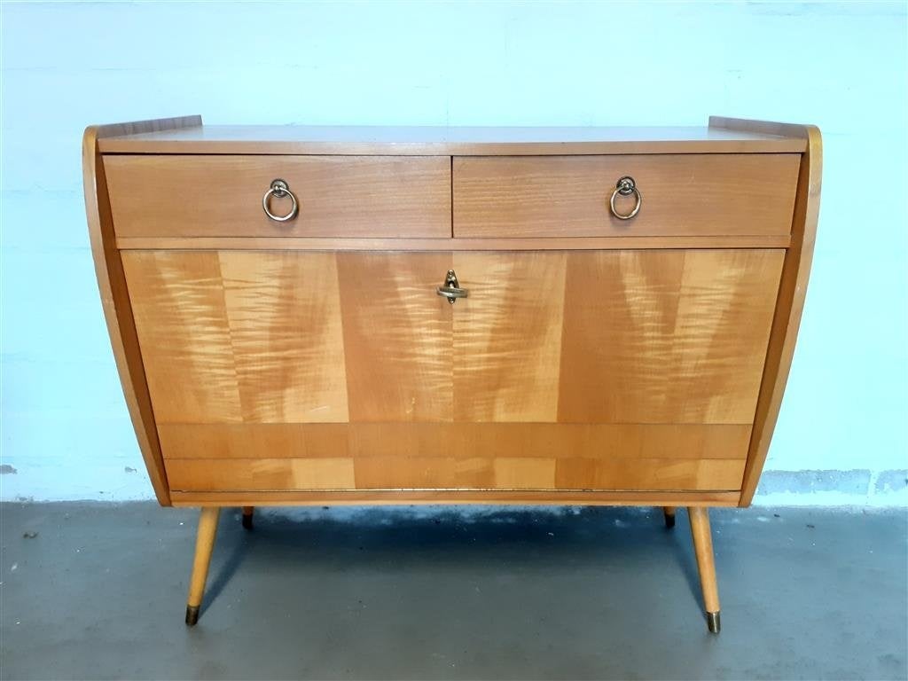 Wandkastje '60s ( Retro/Vintage/Design ), Huis en Inrichting, Kasten | Wandmeubels, Ophalen, Gebruikt, Minder dan 150 cm, Minder dan 100 cm