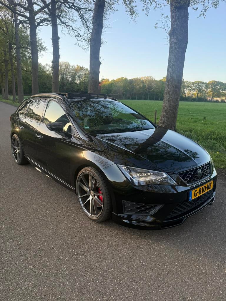 Seat Leon Cupra 2.0 TSI 280PK Dsg-6 2015 Zwart, Auto's, 15 km/l, Zwart, 4 cilinders, 1984 cc